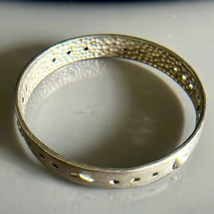 Robert Rose Silver Tone Bangle Bracelet